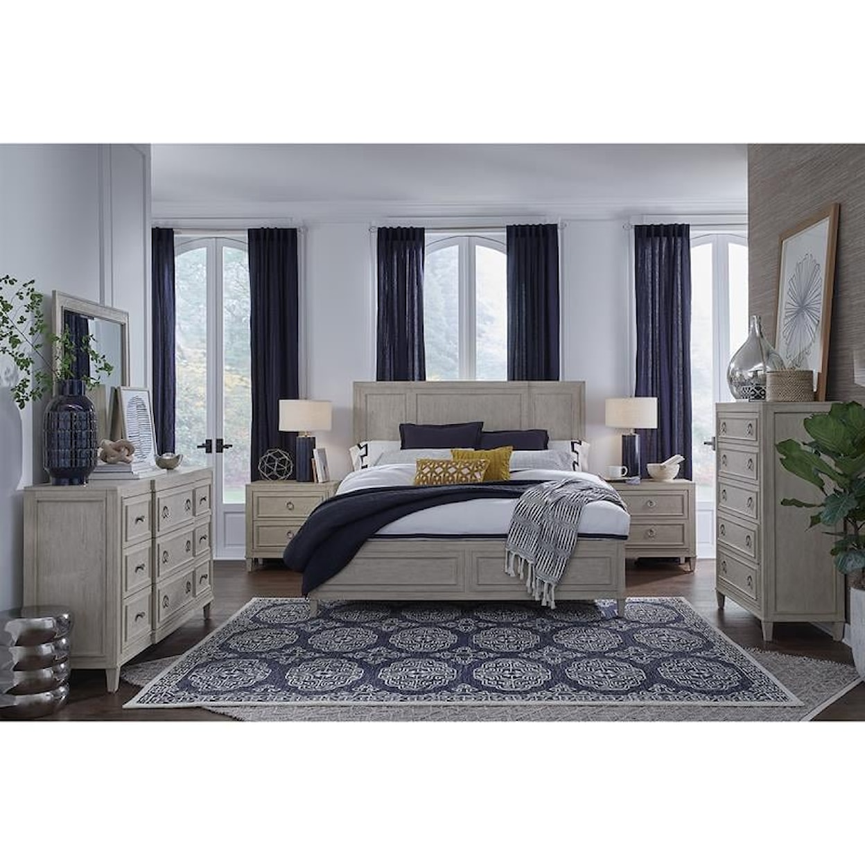 Magnussen Home Sheridan Bedroom Dresser & Mirror Set