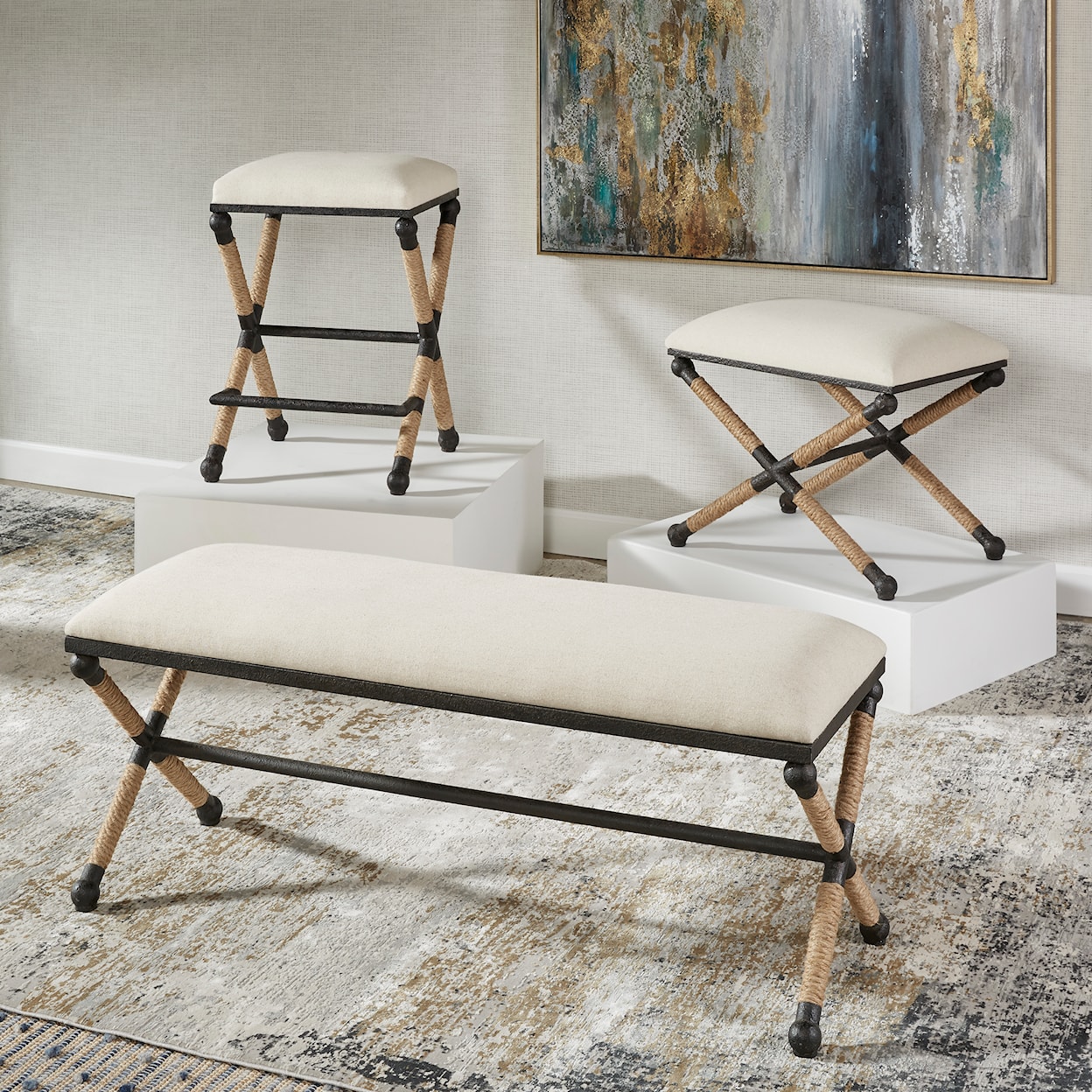 Uttermost Firth Firth Small Bench