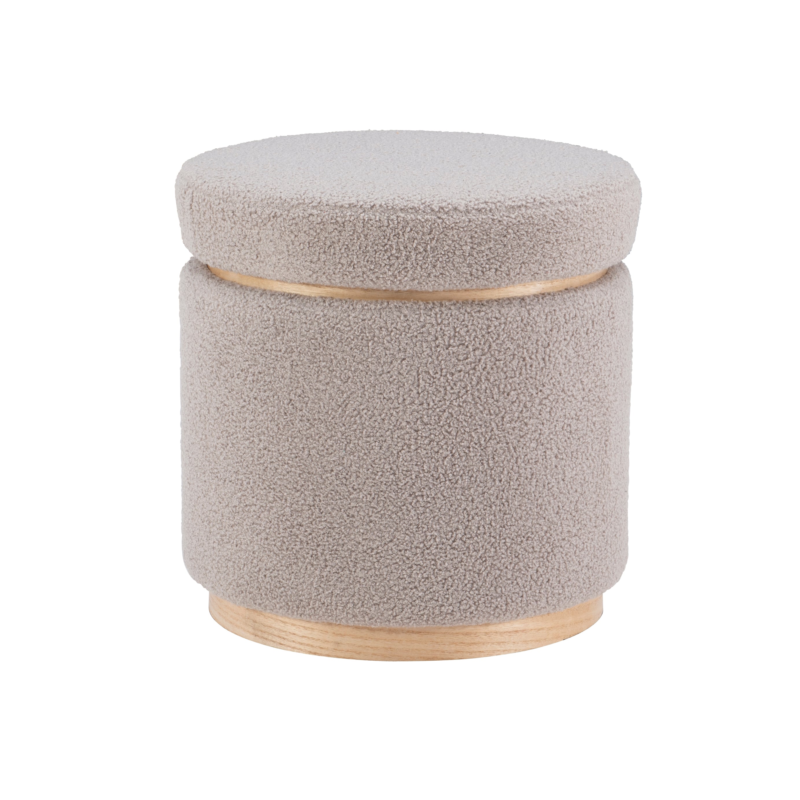 Round Storage Ottoman