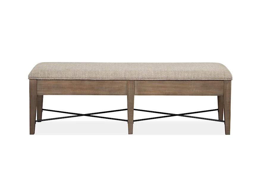 Paxton Place Dining Bench with Upholstered Seat by Magnussen Home at Esprit Decor Home Furnishings