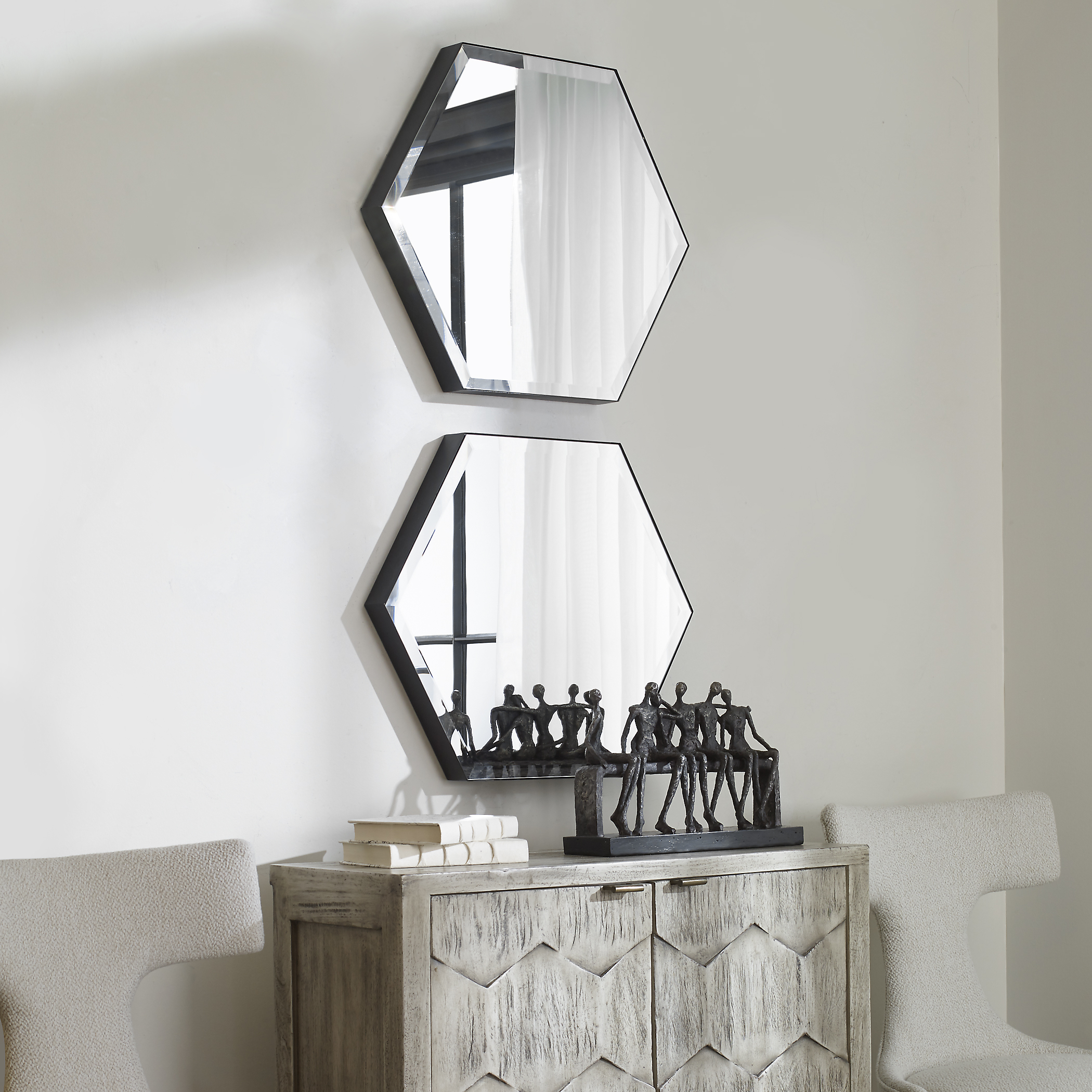 Amaya Octagonal Mirrors S/2