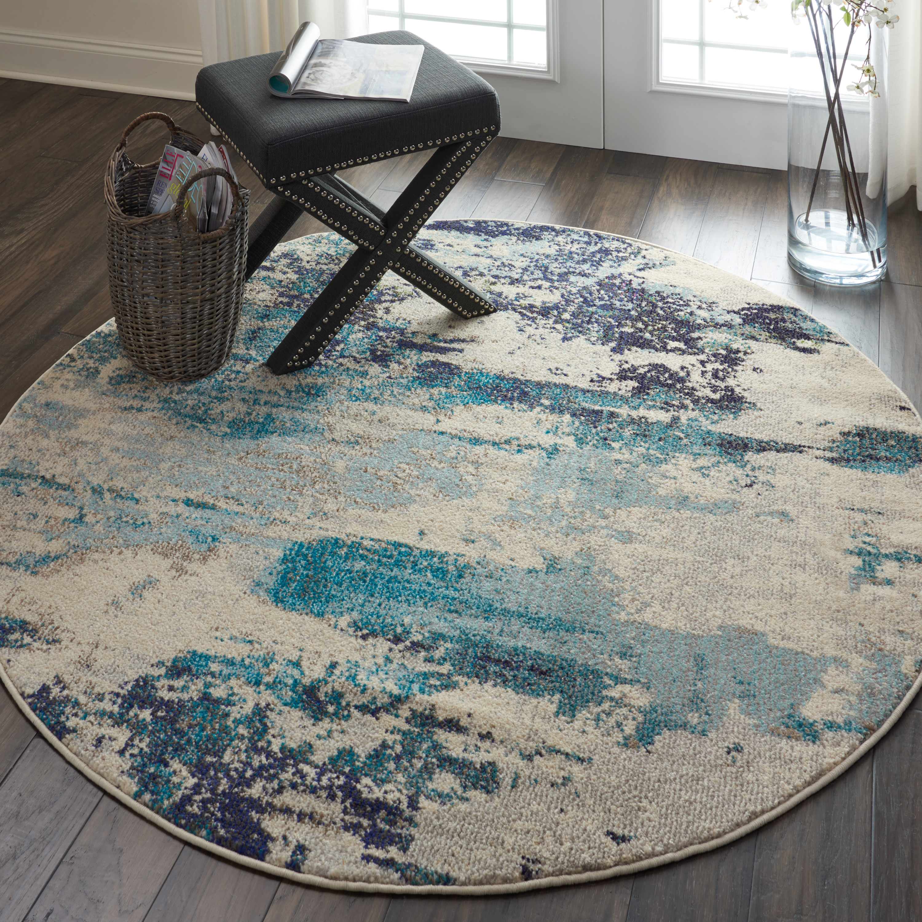 Nourison Celestial 5'3" Round  Rug
