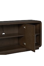 Flexsteel Casegoods Athens Contemporary Entertainment Console with Cord Management