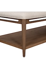 Flexsteel Casegoods Verona Transitional Upholstered Coffee Table with Lower Shelf