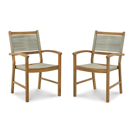 Outdoor Dining Arm Chair (Set of 2)