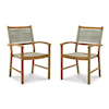 Signature Janiyah Outdoor Dining Arm Chair (Set of 2)