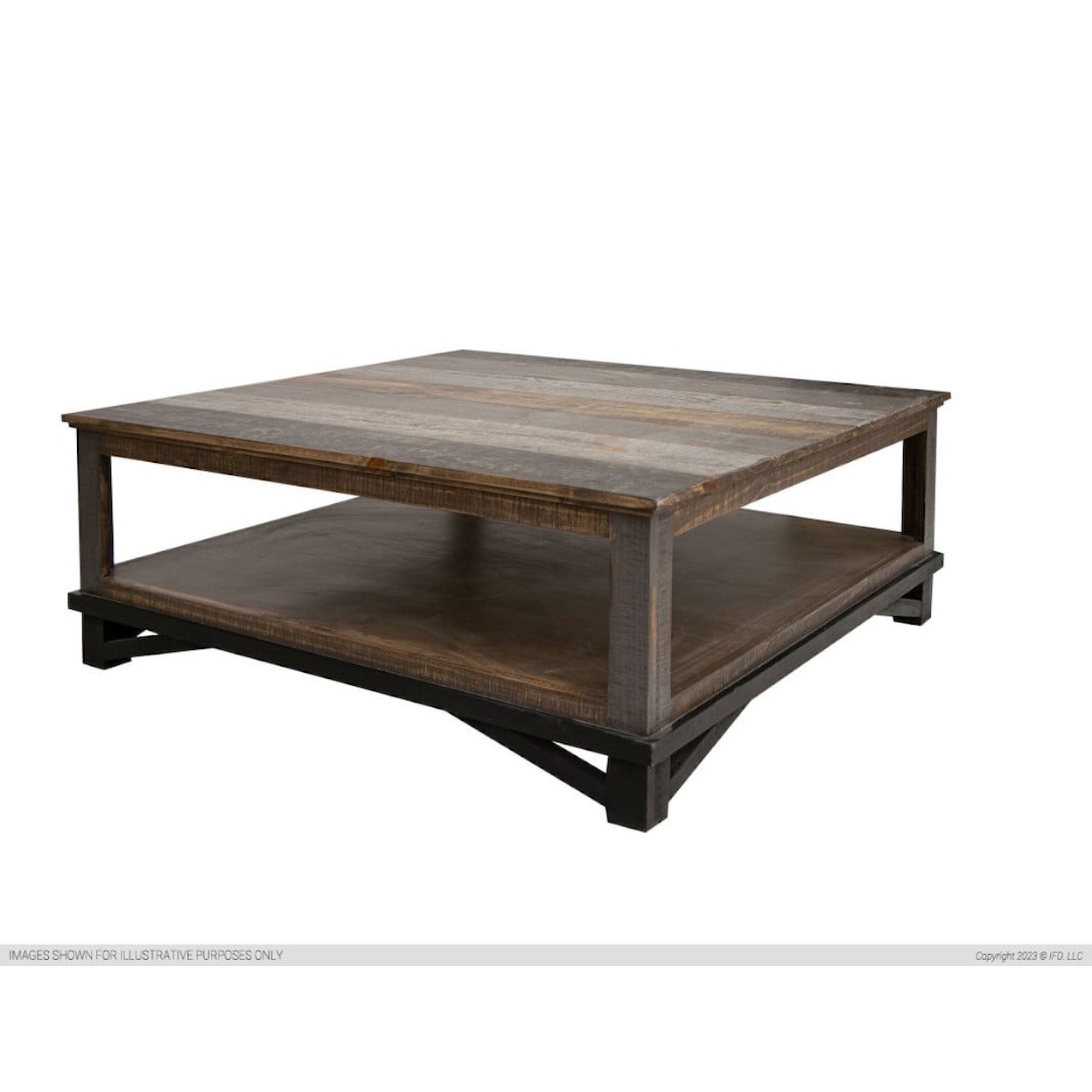 International Furniture Direct Loft Brown Cocktail Table