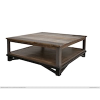Transitional 45 inch Cocktail Table