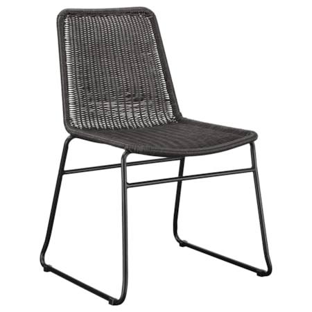 Dacy Faux Rattan Dining Side Chair