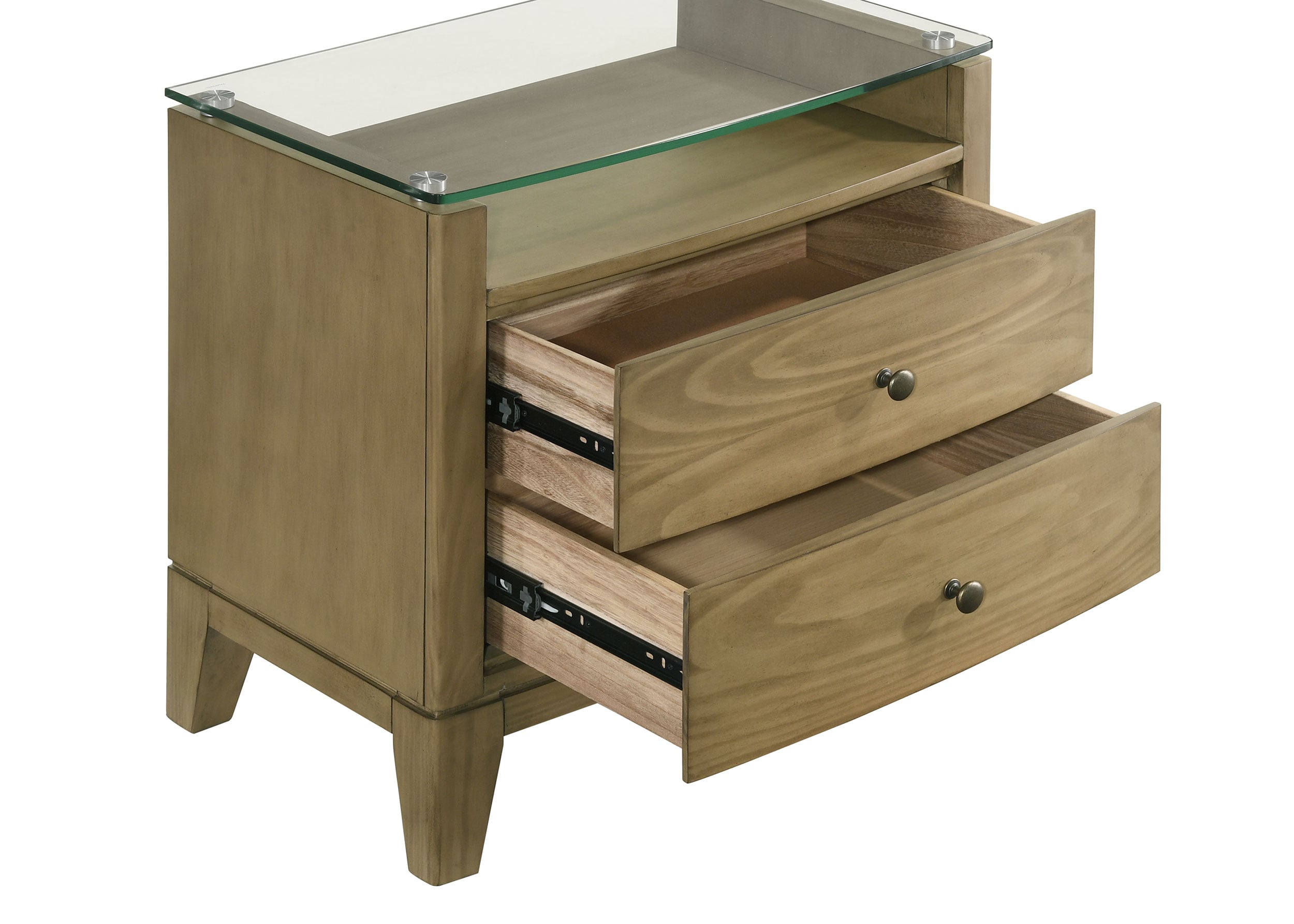 Coaster Granada Granada Glass Top Nightstand