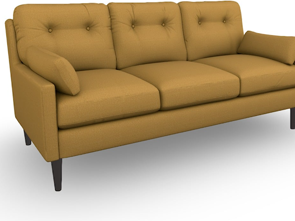 Stationary Sofa With Two (2) Pillows