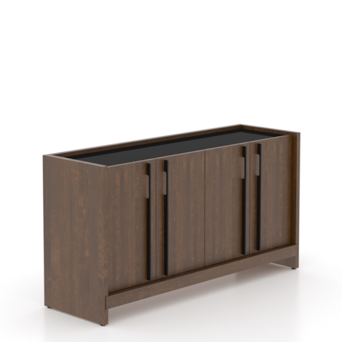 Contemporary 4-Door Porcelain-Top Buffet