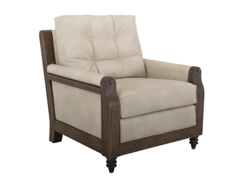 Traditional Arm Chair with Tufted Back