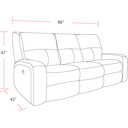 Power Reclining Sofa and Two Recliners Set