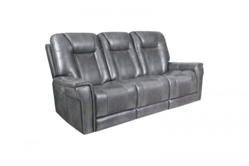 Casual Power Recline Sofa with Cup Holders
