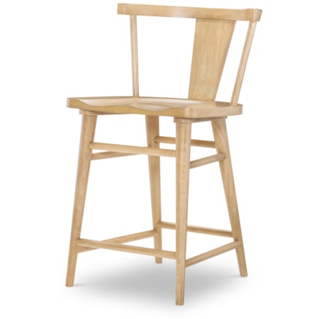 Counter-Height Splat Back Chair