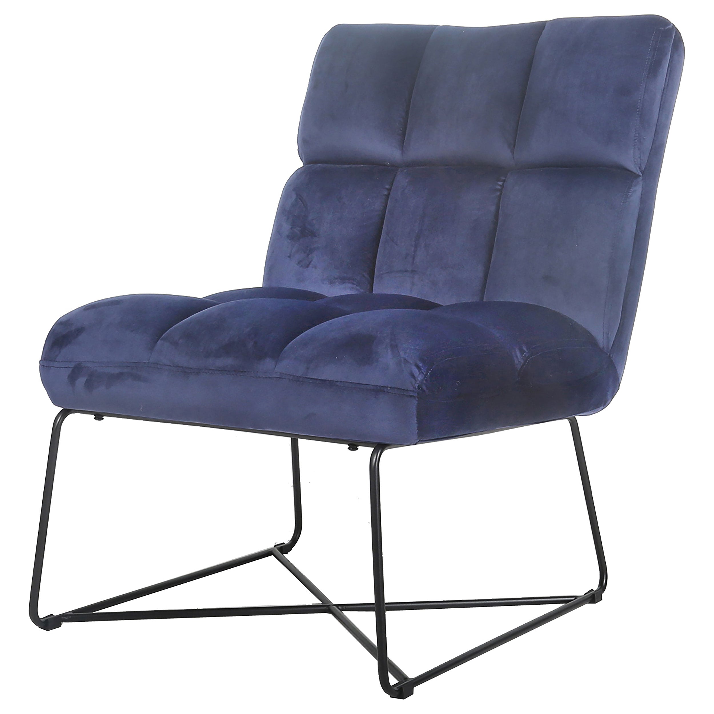 Coaster Lux Lux Armless Accent Chair Midnight