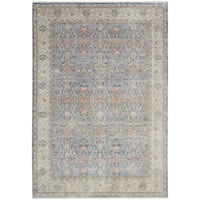 5'3" x 7'3" Light Blue Rectangle Rug