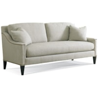 Transitional Sofa with Slope Arms