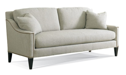 Transitional Sofa with Slope Arms