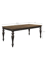 Crown Mark Hilara Transitional Dining Bench with Upholstered Seat