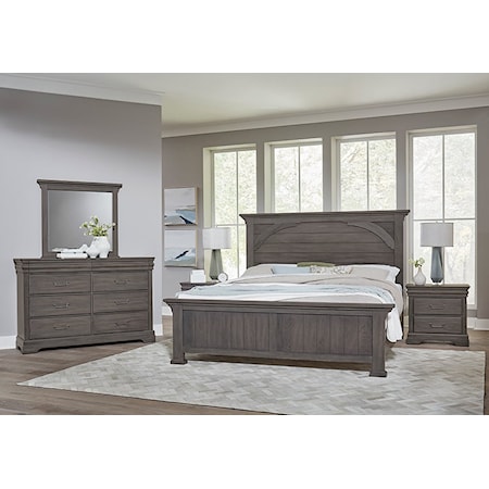 Transitional 5-Piece King Mansion Bedroom Set