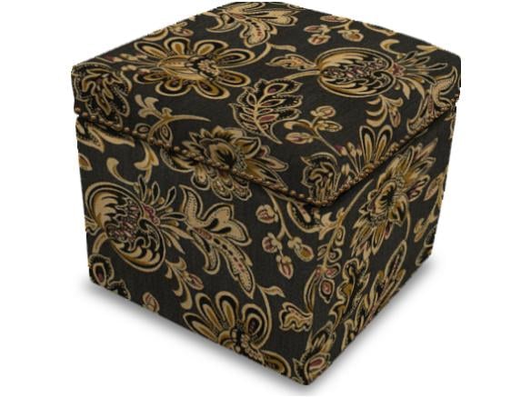 Storage Ottoman with Nailhead Trim