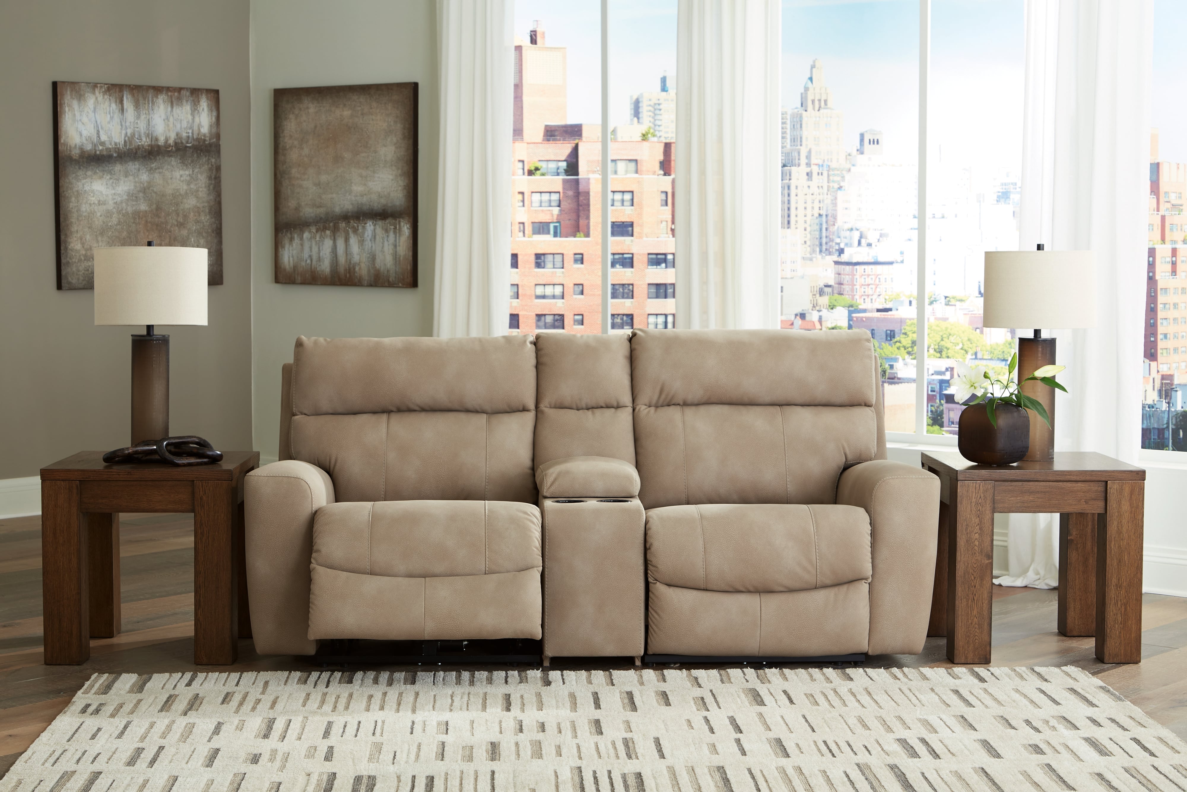 3-Piece Power Reclining Loveseat w/ Console