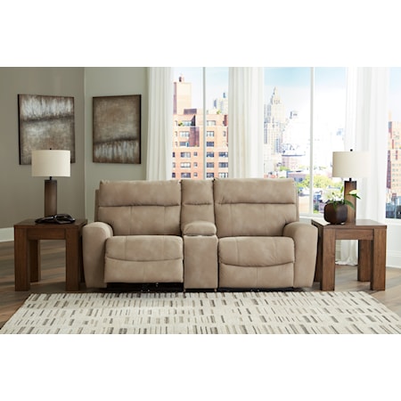 3-Piece Power Reclining Loveseat w/ Console