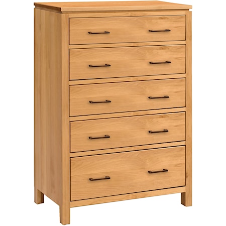 Wide 5-Drawer Chest with Blanket Drawer