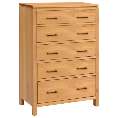 Wide 5-Drawer Chest with Blanket Drawer
