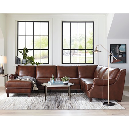 Traditional Sectional with Left-Facing Chaise