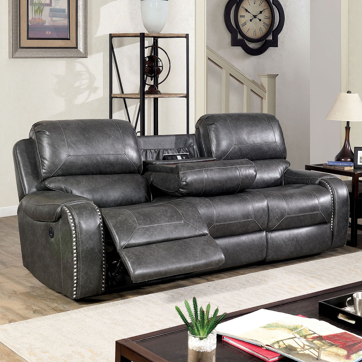 Furniture of America - FOA Walter Power Sofa