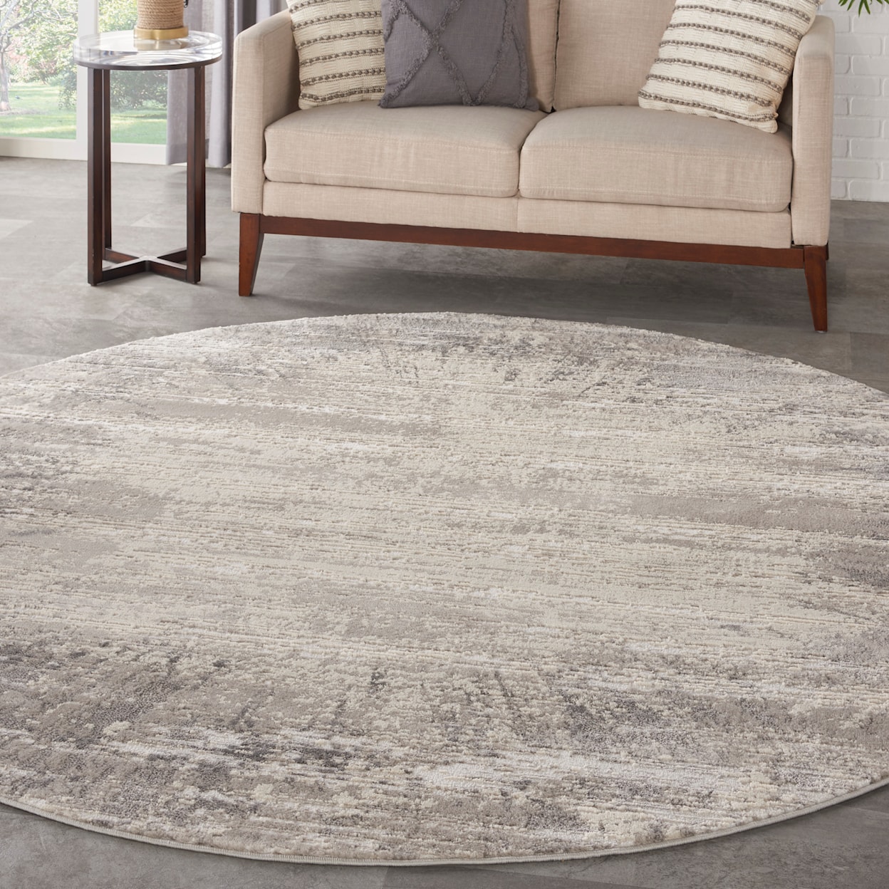 Nourison Cyrus 7'10" Round  Rug