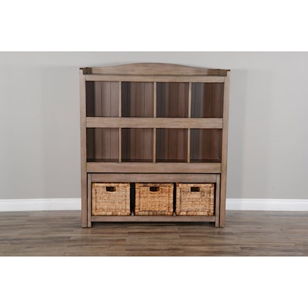 Storage Bookcase w/ Trundle Bench