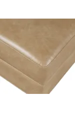 Jofran Ruston Transitional Banquette Wedge with Tapered Legs