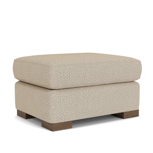 Contemporary Ottoman with Luxury Cushion