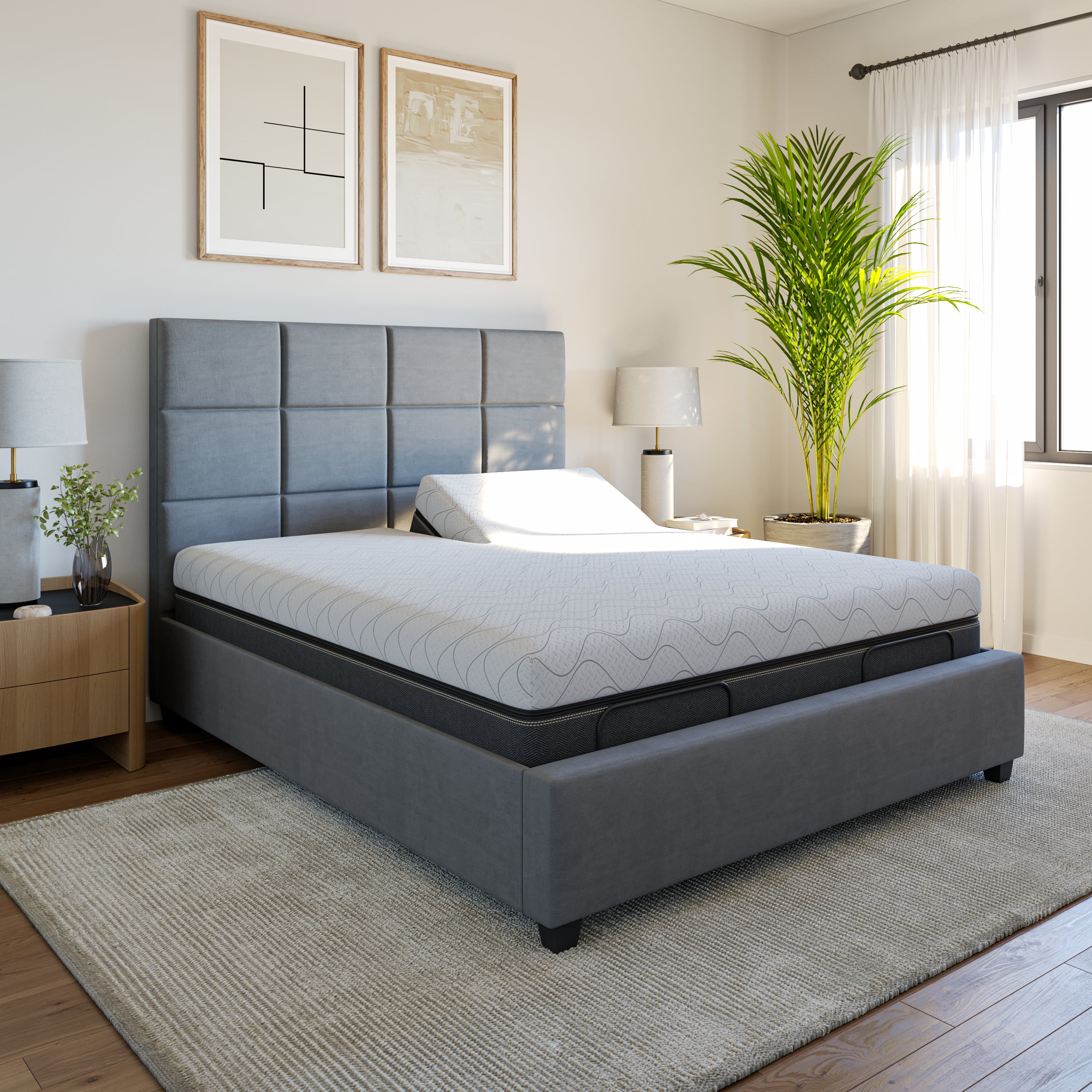 Queen 12" Smooth Top Smart Bed