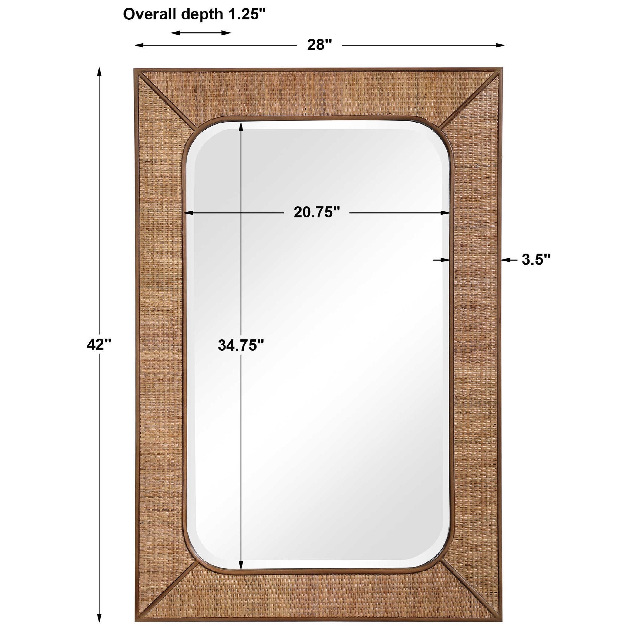 Uttermost Mirrors Tahiti Rattan Mirror