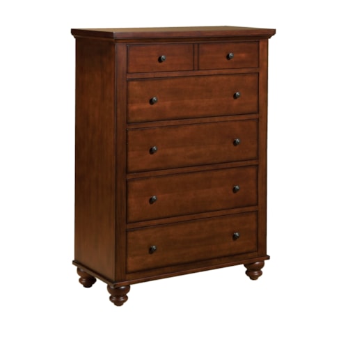 Transitional 5-Drawer Bedroom Chest