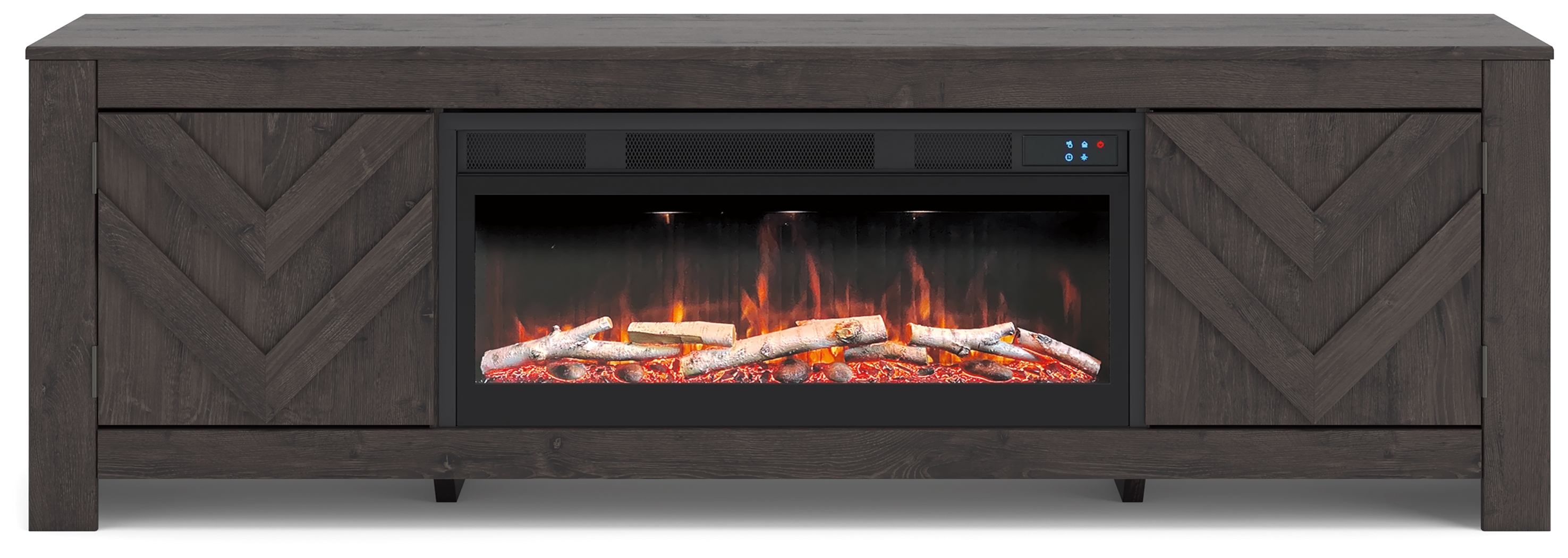 71" TV Stand With Electric Fireplace