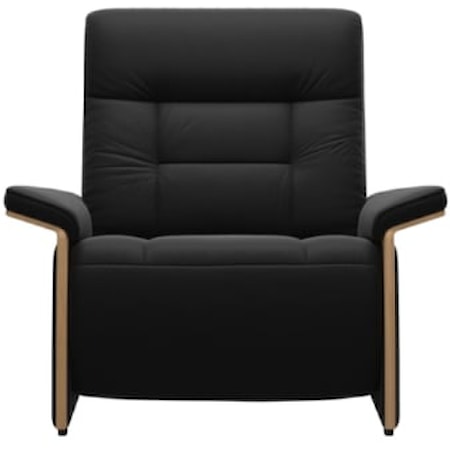 Power Reclining Chair with Wood Arms