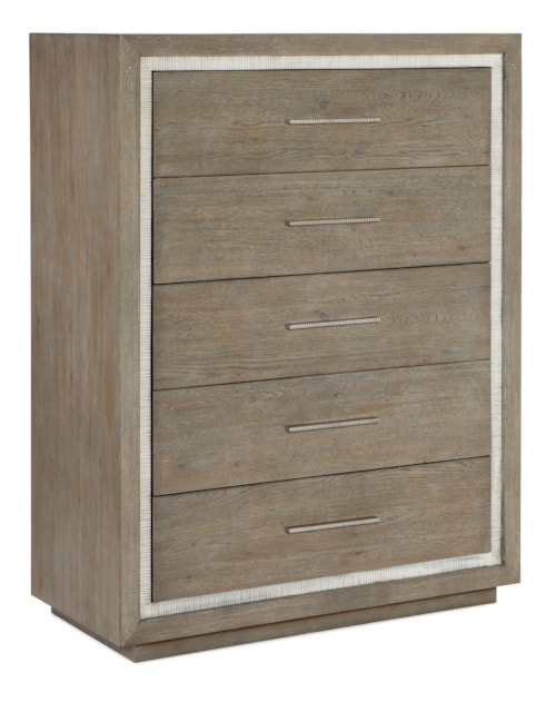 Casual 5-Drawer Chest with Felt and Cedar Lined Drawers