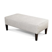 Transitional Large Accent Ottoman