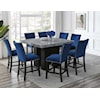 Prime Camila 9 Piece Dining Set w/ Gray Marble Table Top