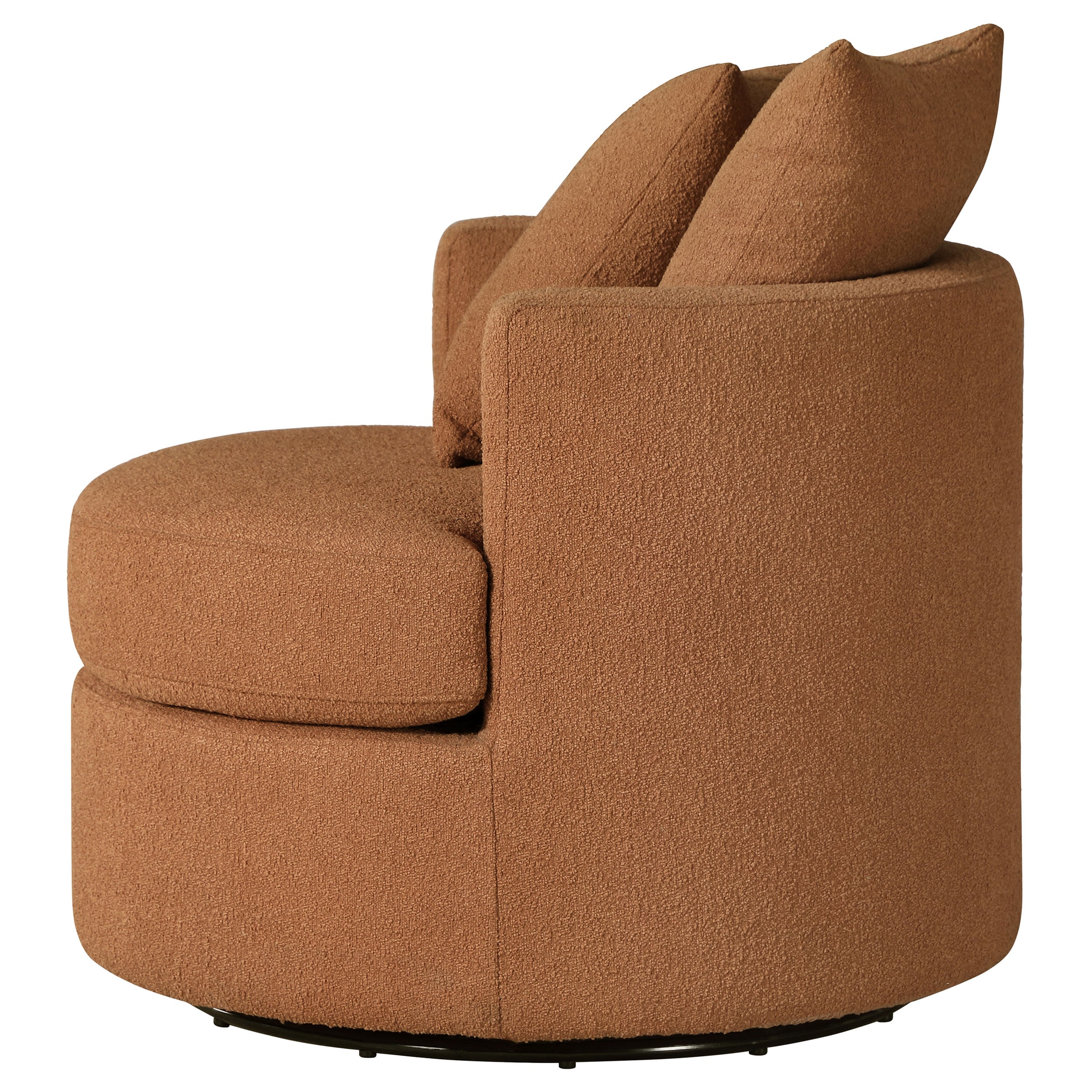 Coaster Debbie Debbie Swivel Accent Chair Burnt Orange