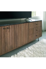 Ashley (Signature Design) Barnford Contemporary 3-Drawer Marble Top TV Stand/Accent Cabinet