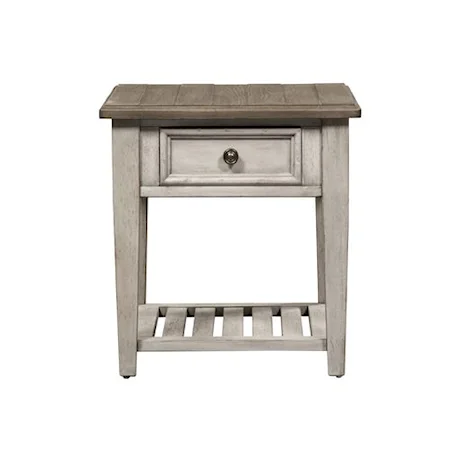 Transitional End Table 
