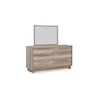 Ashley Furniture Signature Design Hasbrick Dresser with Landscape Mirror