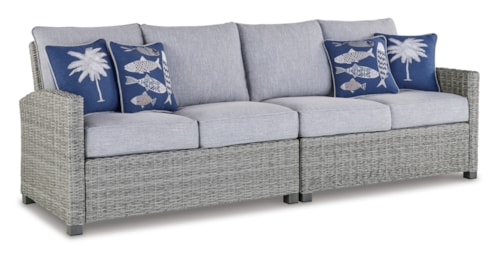 Outdoor Right And Left-arm Facing Loveseat With Cushion (set Of 2)